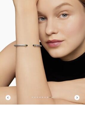 Black onyx David Yurman cable bracelet 4mm